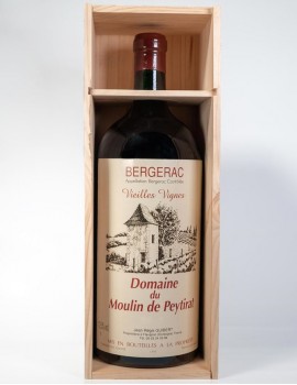 Jéroboam - BERGERAC ROUGE VIEILLES VIGNES - DOMAINE DU MOULIN DE PEYTIRAT - 5 L (avec coffret bois)