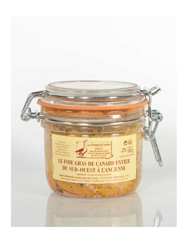 Foie gras de canard entier 180 g