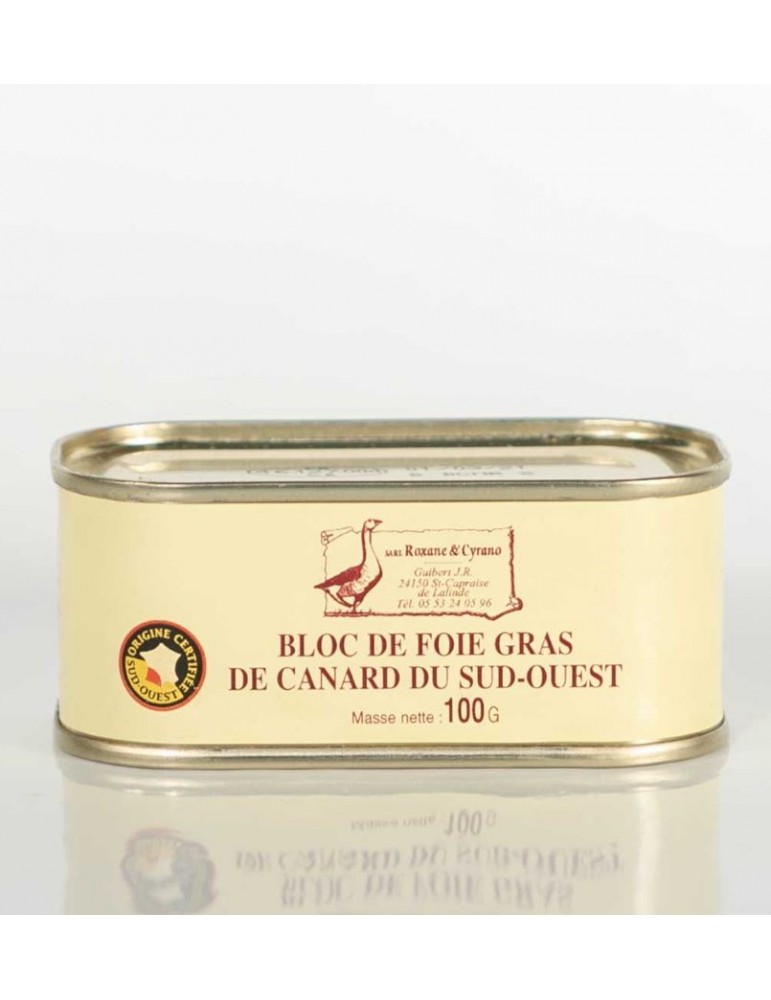 Bloc de foie gras de canard du sud-ouest 2x200g- épicerie fine en