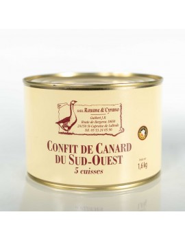 CONFIT DE CANARD DU SUD-OUEST (5 Cuisses)