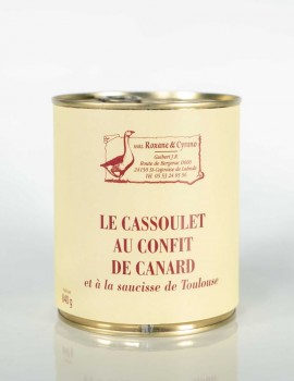 CASSOULET AUX MANCHONS DE CANARD CONFITS - et à la saucisse de Toulouse - 840g