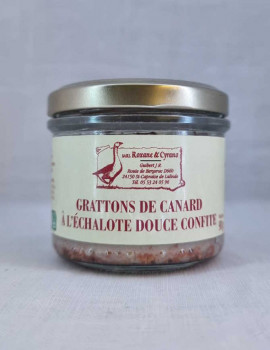 LES GRATTONS DE CANARD À L'ÉCHALOTE DOUCE CONFITE 90 g