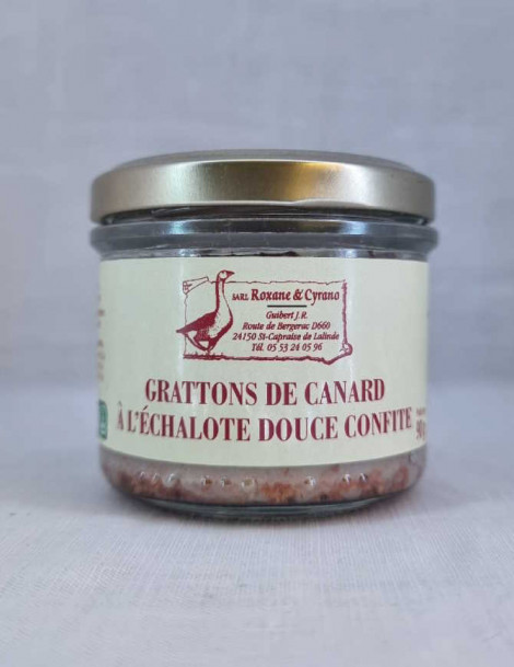 LES GRATTONS DE CANARD À L'ÉCHALOTE DOUCE CONFITE 90 g