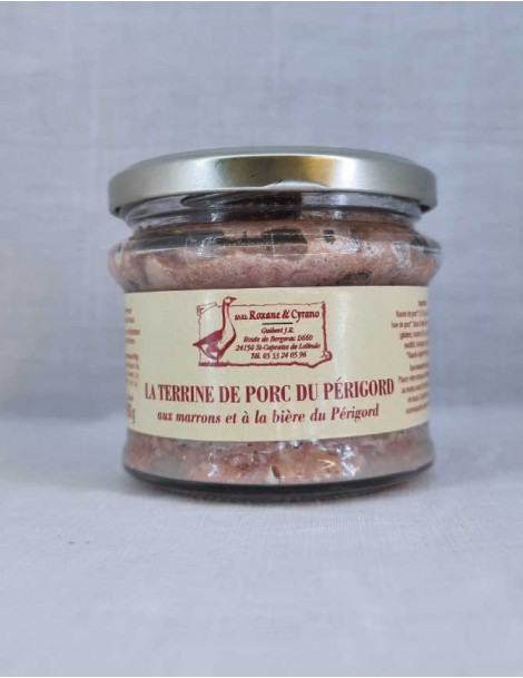 LA TERRINE DE PORC DU PÉRIGORD aux marrons et à la bière du Périgord - 180 g