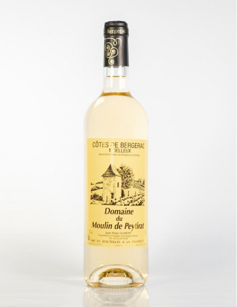 CÔTES DE BERGERAC BLANC MOELLEUX 2018 -DOMAINE DU MOULIN DE PEYTIRAT - 75 cl