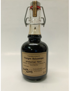 VINAIGRE BALSAMIQUE AROMATISÉ NOIX - 25 CL -