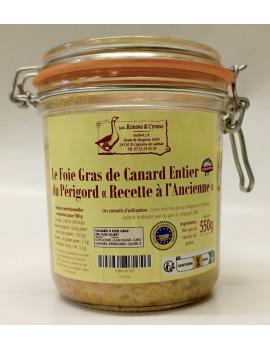 FOIE GRAS DE CANARD ENTIER DU PÉRIGORD - 550 g