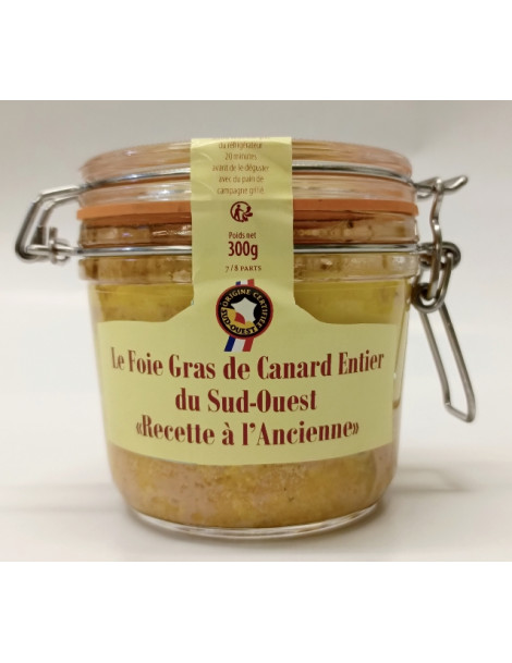 FOIE GRAS DE CANARD ENTIER DU SUD-OUEST - 300 g