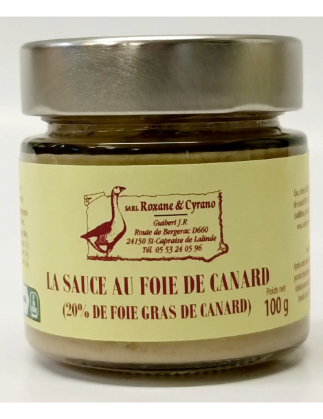 La Sauce au Foie de Canard - ( 20% de Foie Gras de Canard )